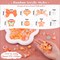 TINKRSTUFF Assorted 170-230PCS Orange Acrylic Beads for Bracelet Making, Flower Bow Butterfly Candy GummyBear Aesthetic Bracelet Charms,Cute Beads for Jewelry Making DIY Necklace Keychain Phone Charm